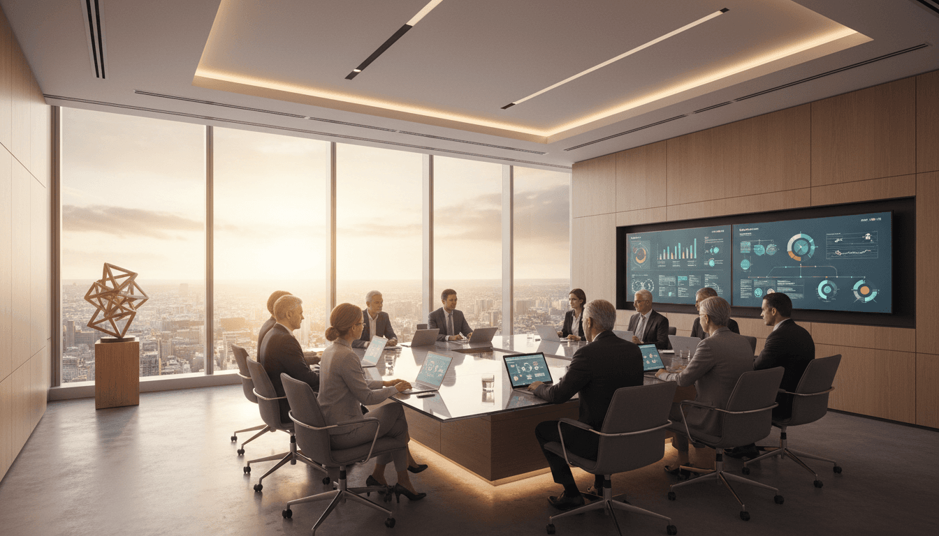 Business consultants in a strategy meeting